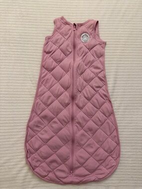 Dreamland Quilted Pink Sleeveless Baby Sleep Sack with Front Zip